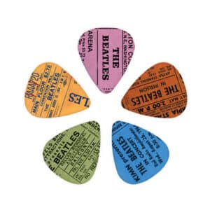 D’Addario – Beatles – 1964 Tour Ticket Stubs – Guitar Picks – 10 Picks – Medium – 0