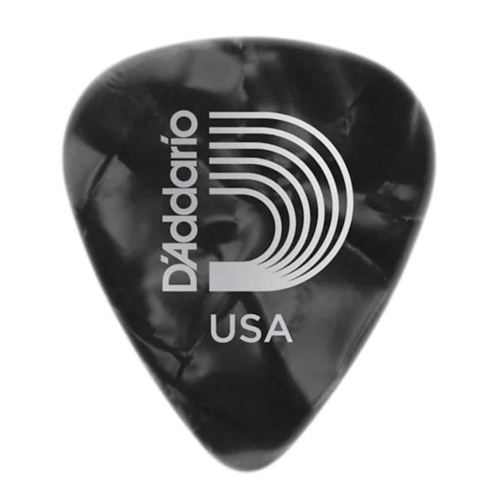 D’Addario – Planet Waves – Classic Celluloid Guitar Picks – Black Pearl – Light – 0