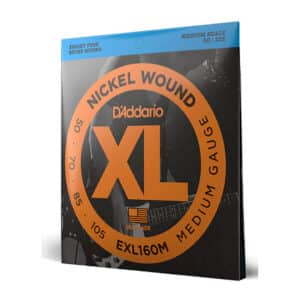 Bass Guitar Strings – D’Addario EXL160M – Medium Scale – Nickel Wound – Medium – 50-105 2