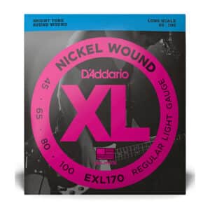 Bass Guitar Strings - D'Addario EXL170 - Long Scale - Nickel Wound - Regular Light - 45-100