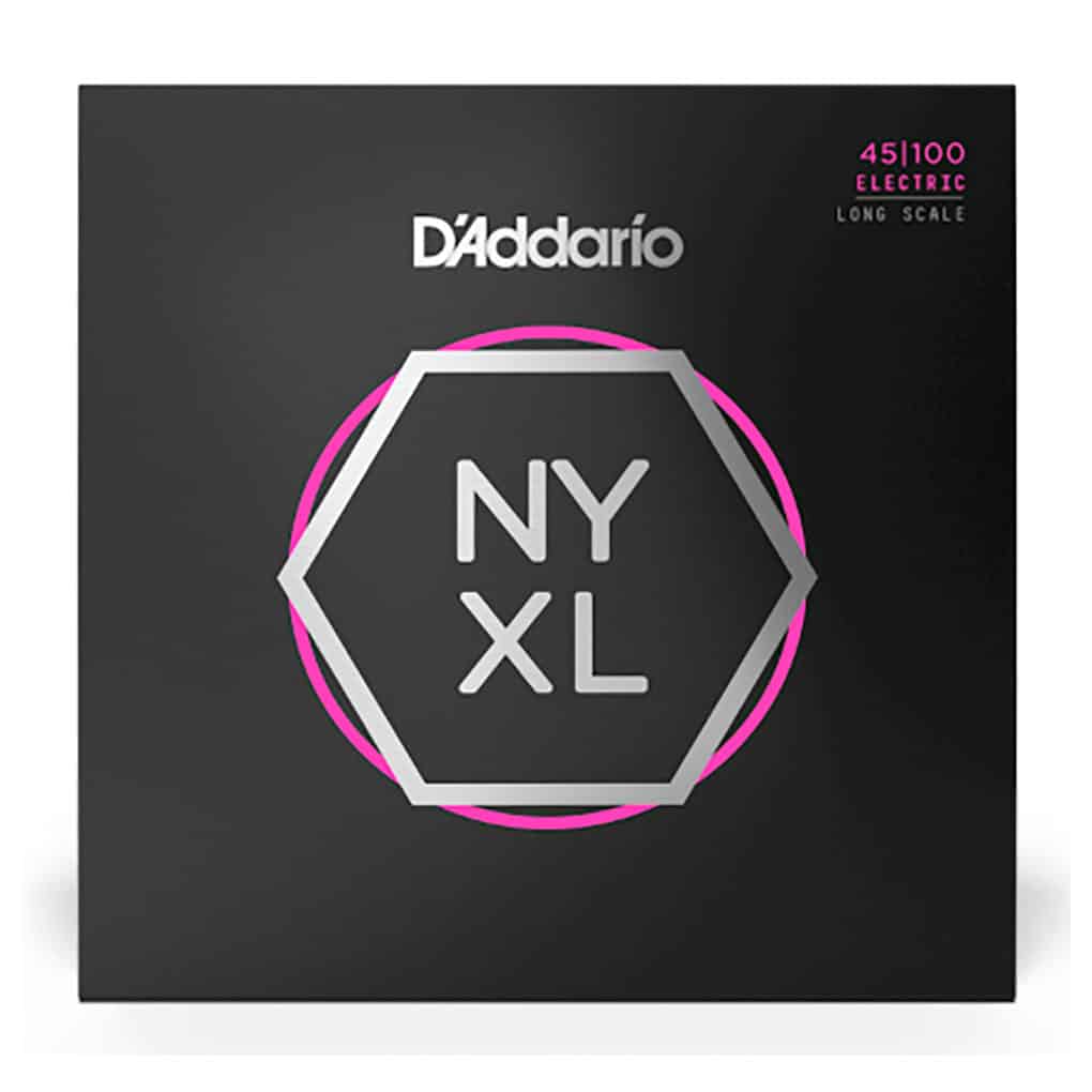 Bass Guitar Strings – D’Addario NYXL45100 – Long Scale – Nickel Wound – Regular Light – 45-100 1