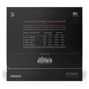 Bass Guitar Strings – D’Addario NYXL45100 – Long Scale – Nickel Wound – Regular Light – 45-100 3