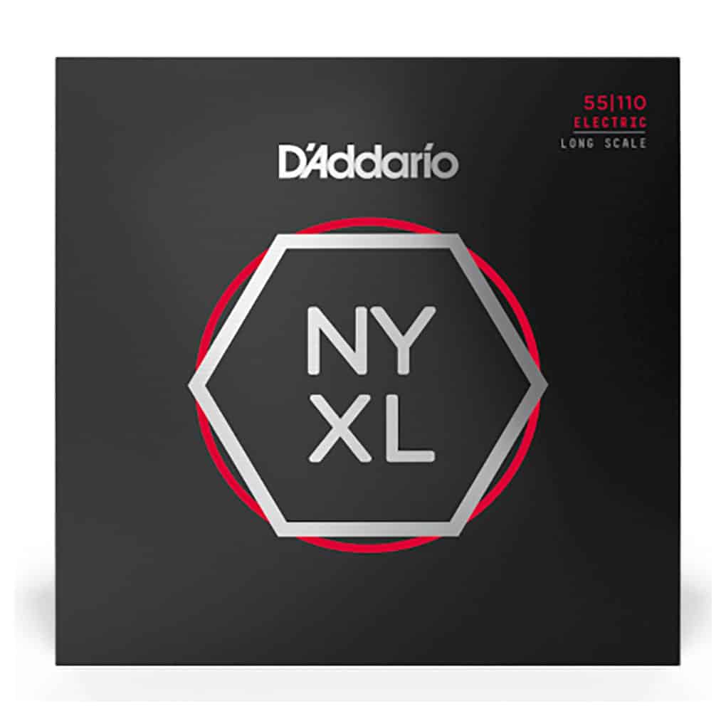 Bass Guitar Strings – D’Addario NYXL55110 – Long Scale – Nickel Wound – Heavy – 55-110 1