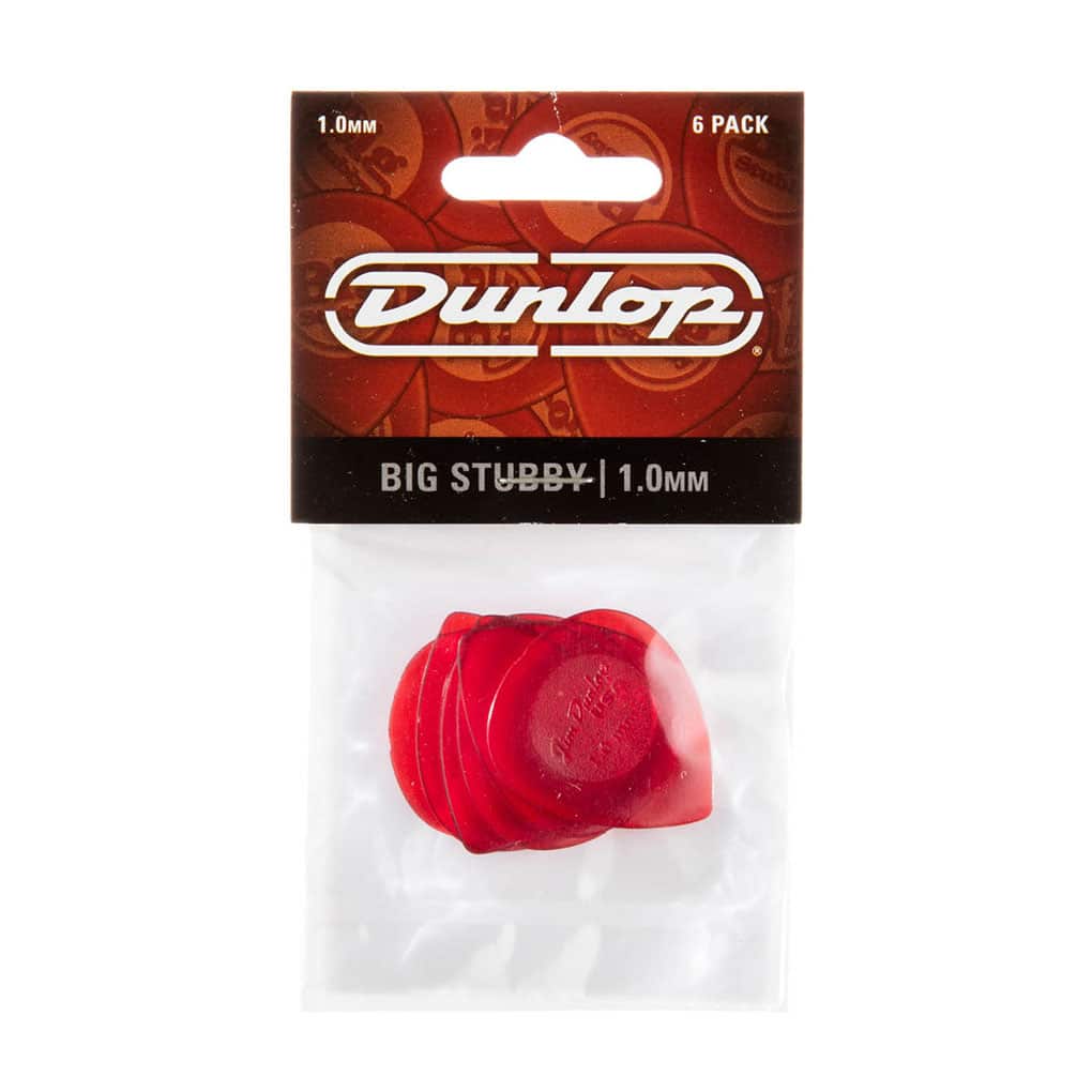 Dunlop Lexan Big Stubby Guitar Picks – Red – 1
