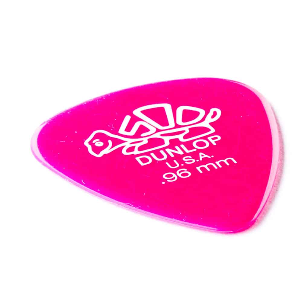6 x Dunlop Delrin 500 Standard Guitar Picks – Dark Pink – 0