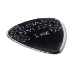 6 x Dunlop Nylon Standard Guitar Picks – Black – 1