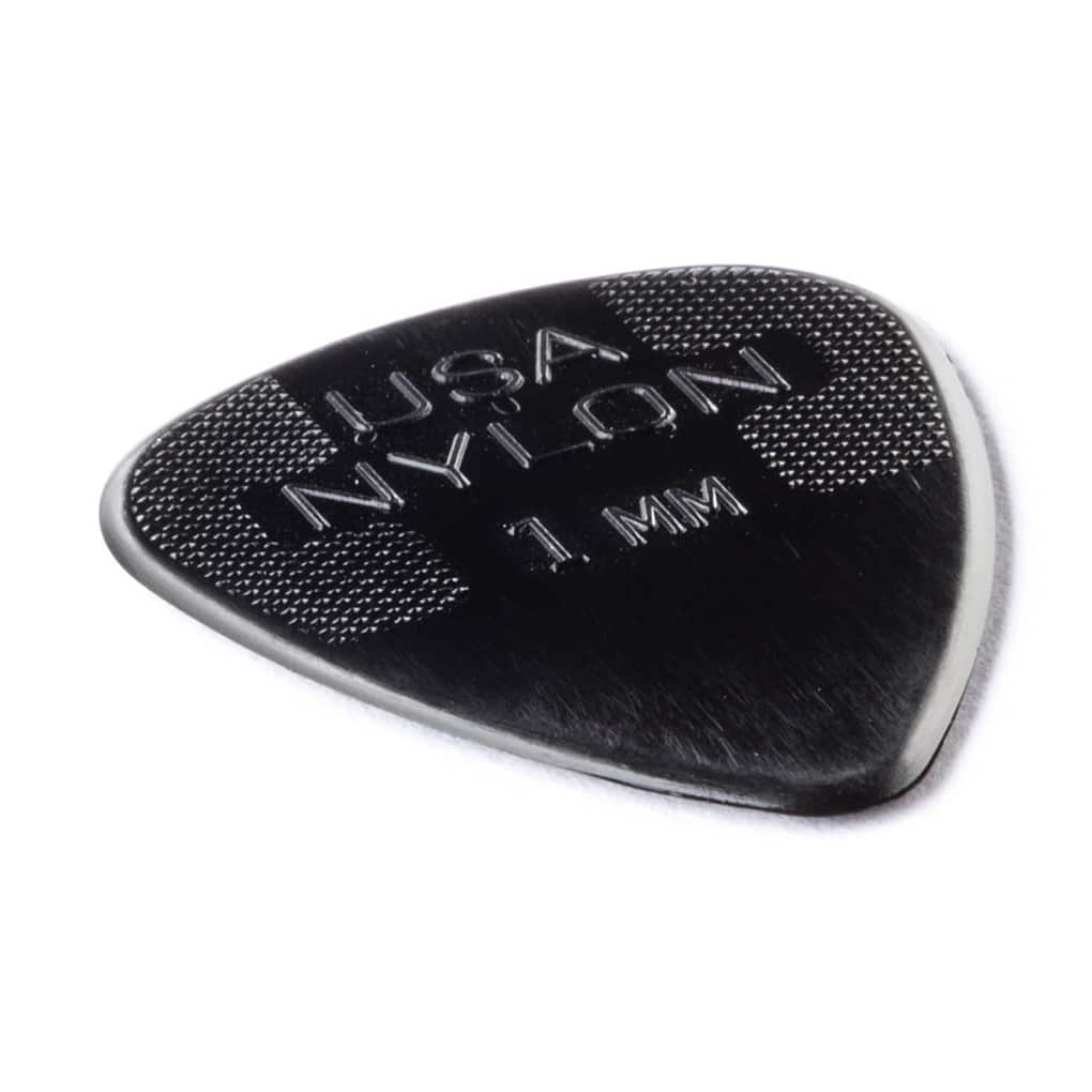 6 x Dunlop Nylon Standard Guitar Picks – Black – 1