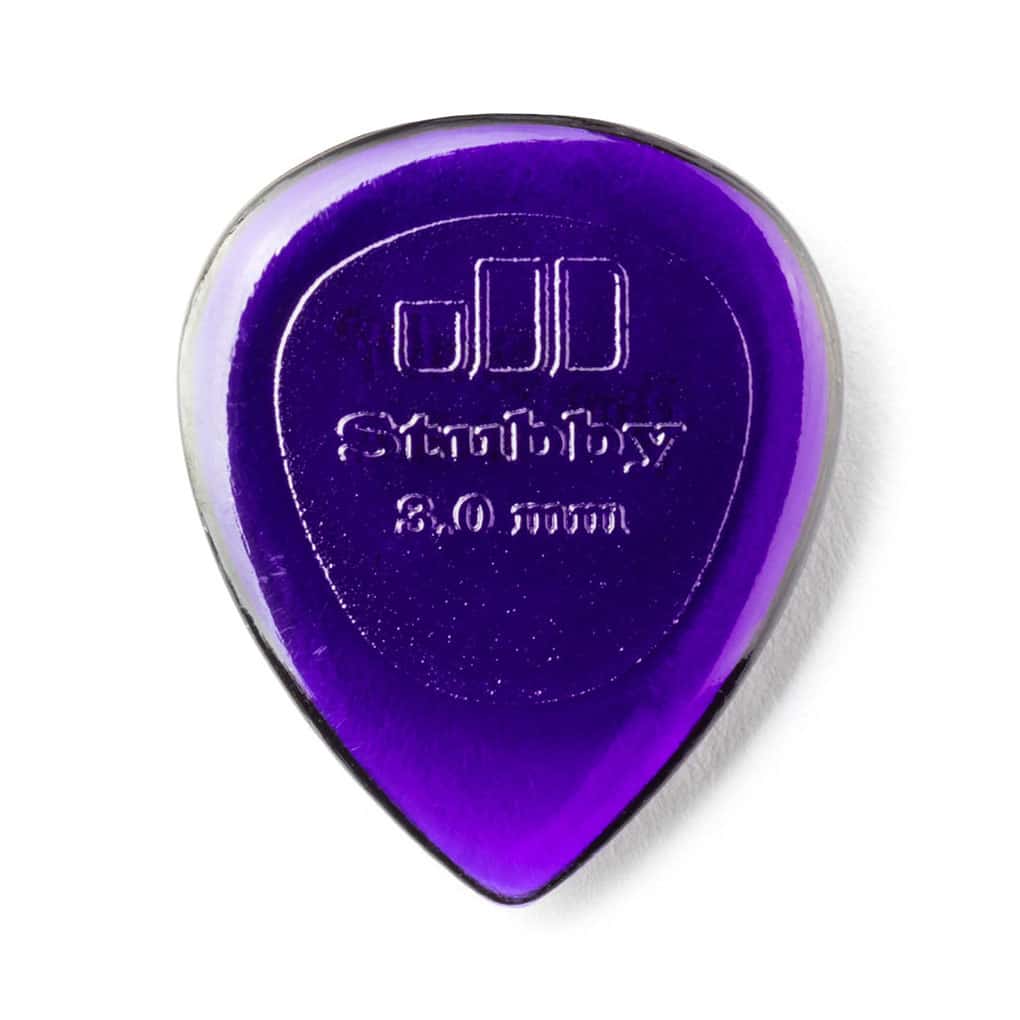 Dunlop Lexan Small Stubby Jazz Guitar Picks – Purple – 3