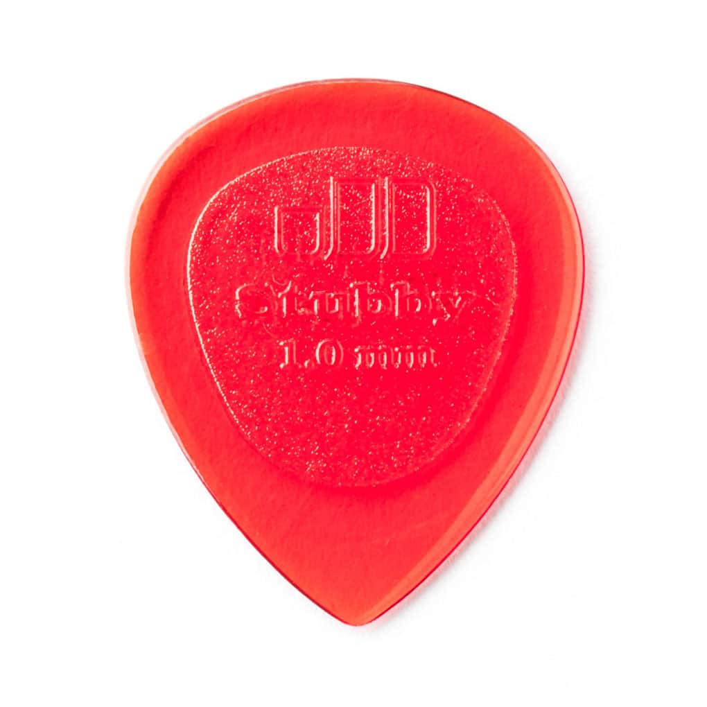 Dunlop Lexan Small Stubby Jazz Guitar Picks – Red – 1