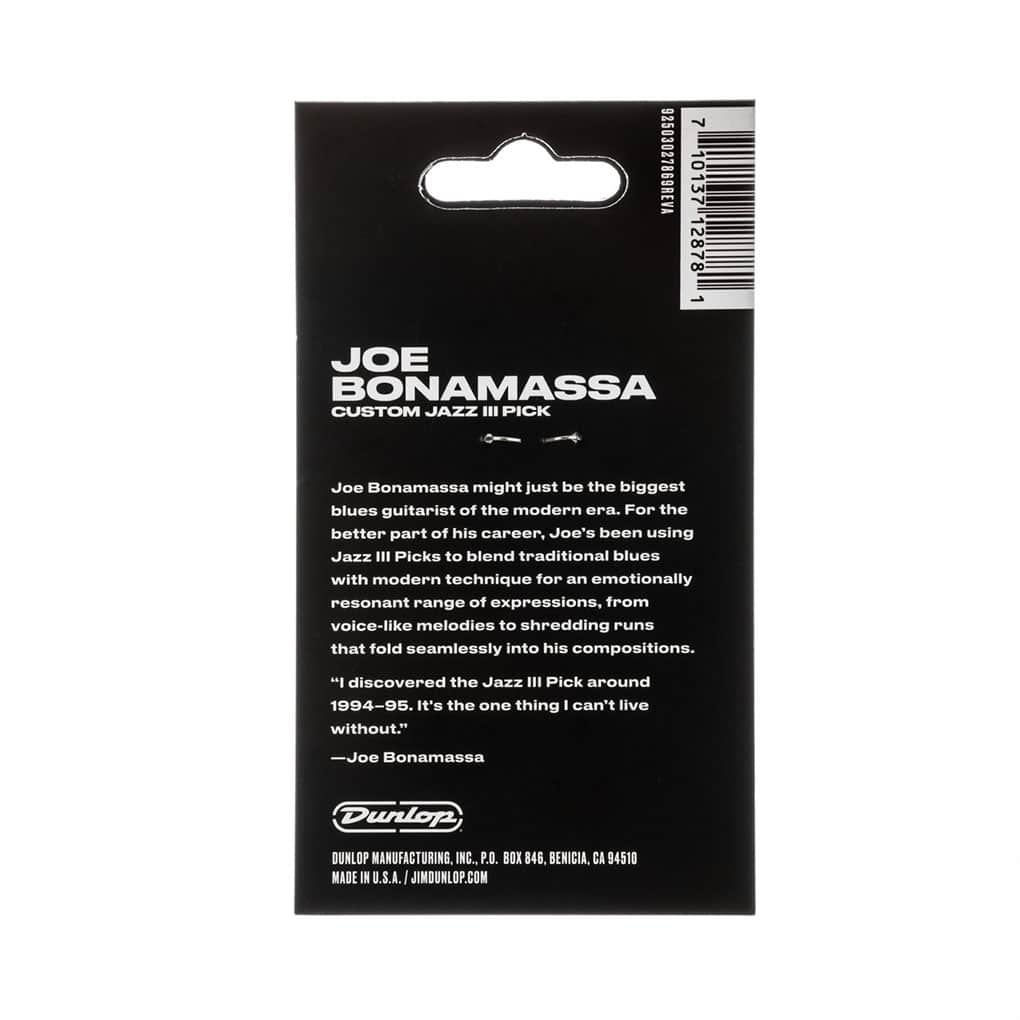 Dunlop – Variety Pack – Guitar Picks – Joe Bonamassa – Custom Jazz III – Assorted Colours – 6 Pack 2