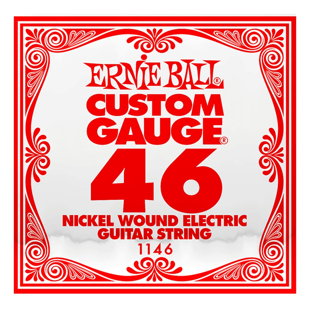 Electric Guitar Single String – Ernie Ball Custom Gauge 46 – 1146 – Nickel  Wound – Ball End – .046