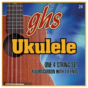 Ukulele Strings - GHS 20 - Soprano & Concert Set - Fluorocarbon - ADF#B Hawaiian D Tuning