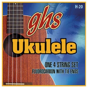 Ukulele Strings - GHS H-20 - Soprano & Concert Set - Fluorocarbon - GCEA High G Tuning