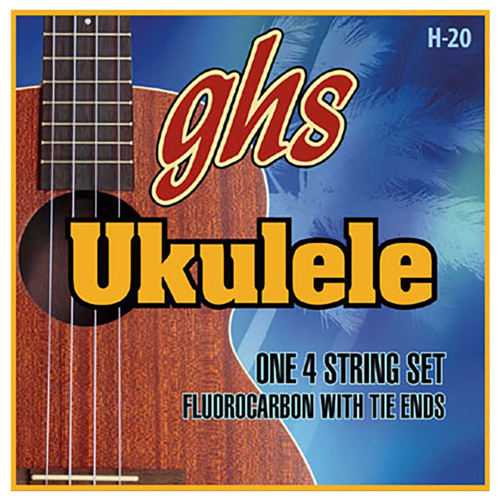 Ukulele Strings – GHS H-20 – Soprano & Concert Set – Fluorocarbon – GCEA High G Tuning 1