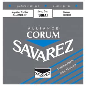 Classical Guitar Strings - Savarez 500AJ - Alliance Corum - Fluorocarbon - Silver Plated Copper - High Tension