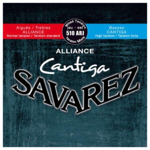 Classical Guitar Strings – Savarez 510ARJ – Alliance Cantiga – Fluorocarbon – Silver Plated Copper – Mixed Tension 1