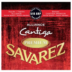 Classical Guitar Strings – Savarez 510ARP – Alliance Cantiga Premium – Fluorocarbon – Silver Plated Copper – Normal Tension 1