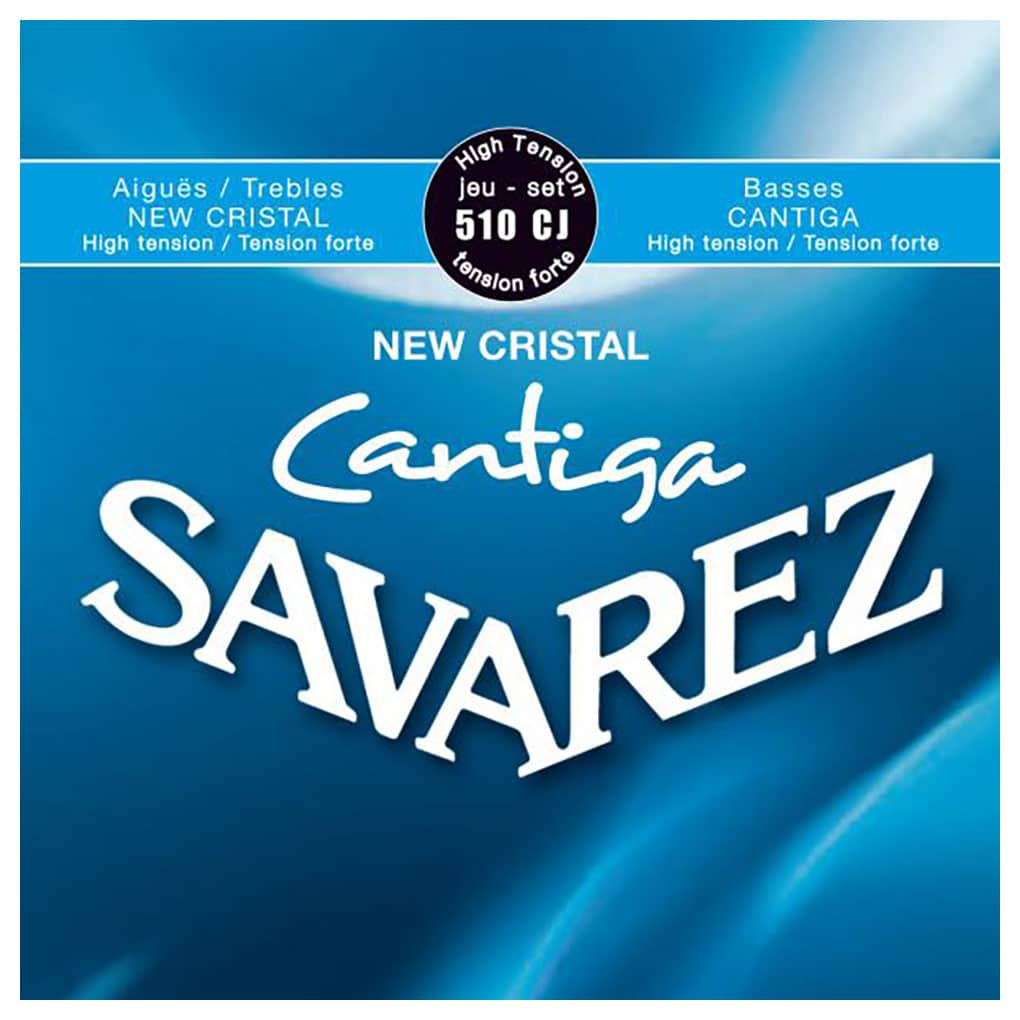 Classical Guitar Strings – Savarez 510CJ – New Cristal Cantiga – Nylon – Silver Plated Copper – High Tension 1