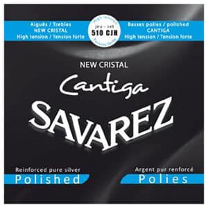 Classical Guitar Strings - Savarez 510CJH - New Cristal Cantiga - Nylon - Pure Silver Polished - High Tension