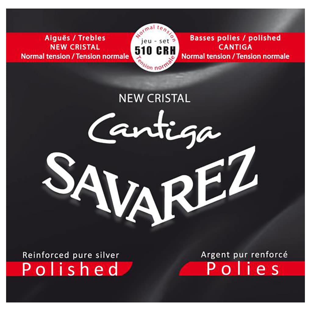 Classical Guitar Strings – Savarez 510CRH – New Cristal Cantiga – Nylon – Pure Silver Polished – Normal Tension 1