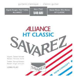 Classical Guitar Strings - Savarez 540ARJ - Alliance  HT Classic - Fluorocarbon - Silver Plated Copper - Mixed Tension