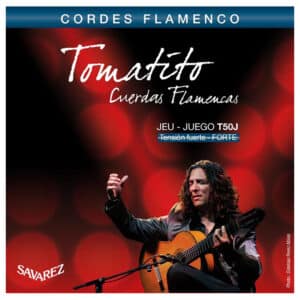 Flamenco Guitar Strings - Savarez T50J- Tomatito - Nylon - Fluorocarbon 3rd String - Silver Plated Copper - High Tension